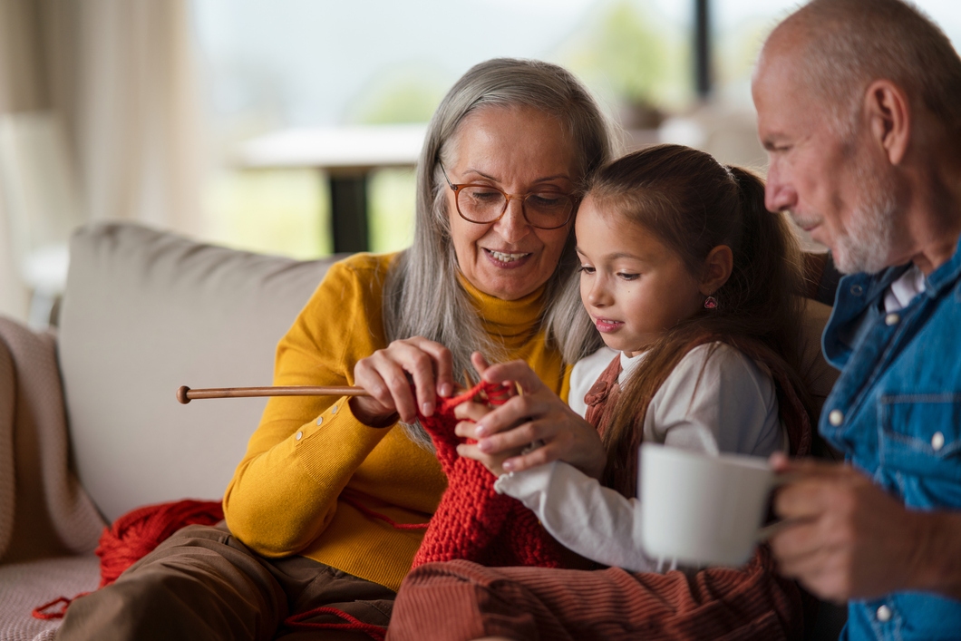 Family knitting